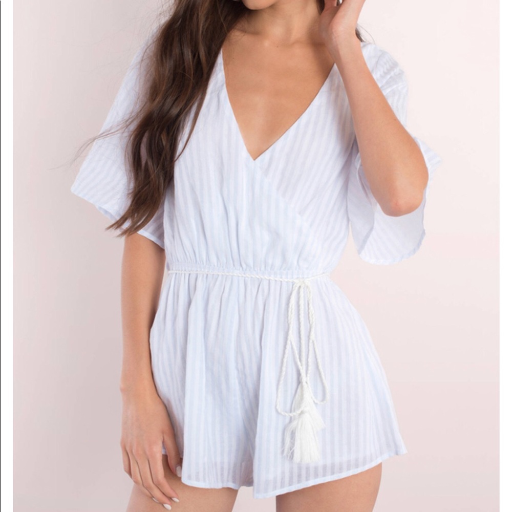Striped romper